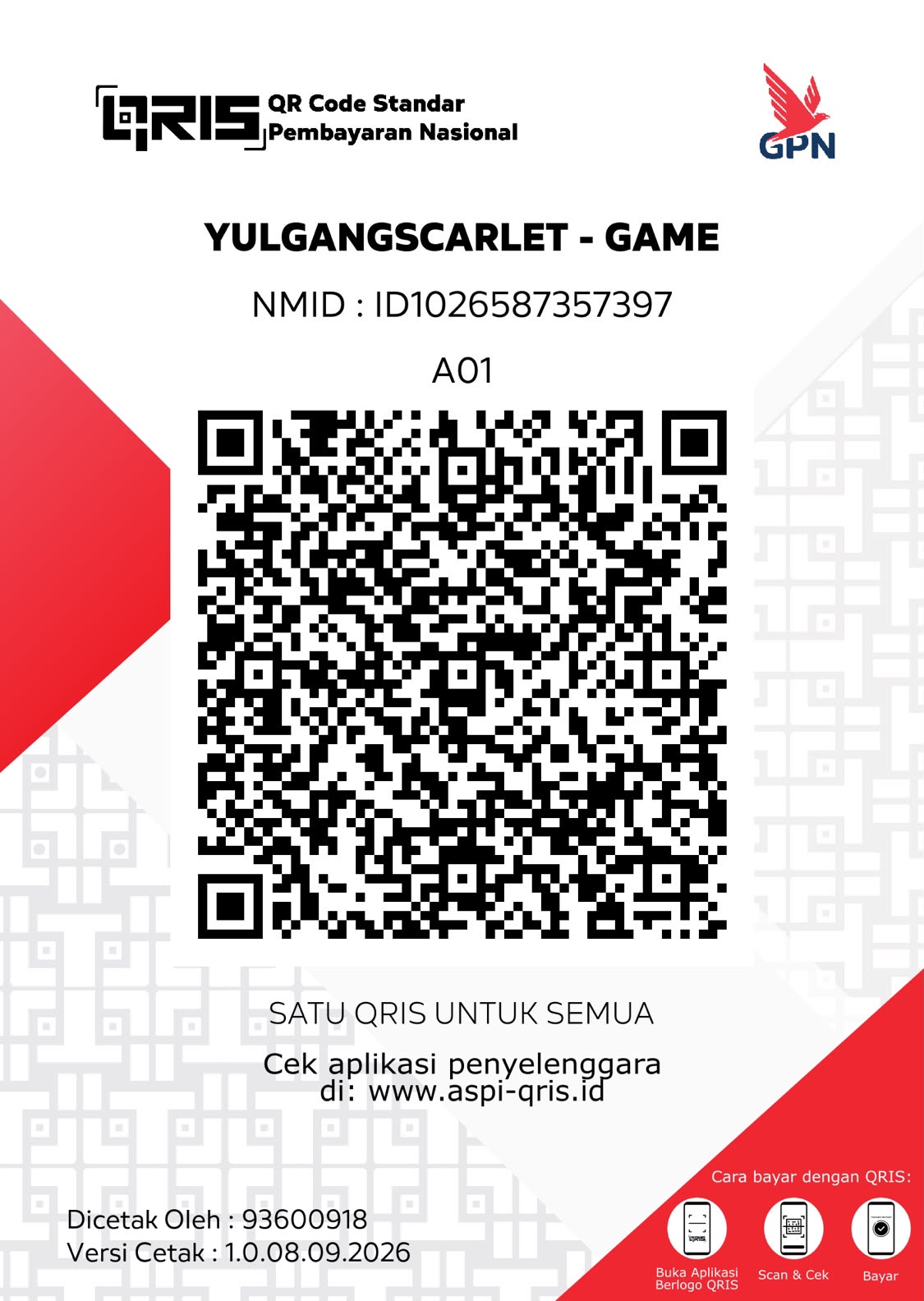QRIS Yulgang Scarlet
